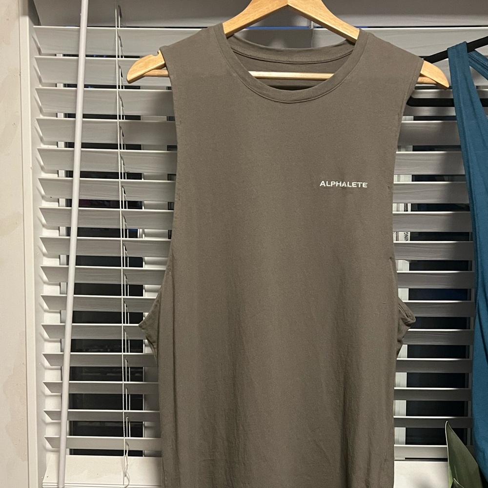 Alphalete Olive Green Muscle Tank